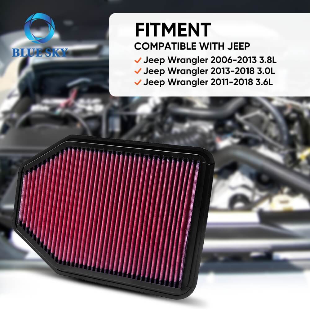 Engine Air Filter 33-2364 Replacement Compatible with Jeep Wrangler Models エンジン エア フィルター 33-2364 交換用ジープラングラー モデルと互換性あり