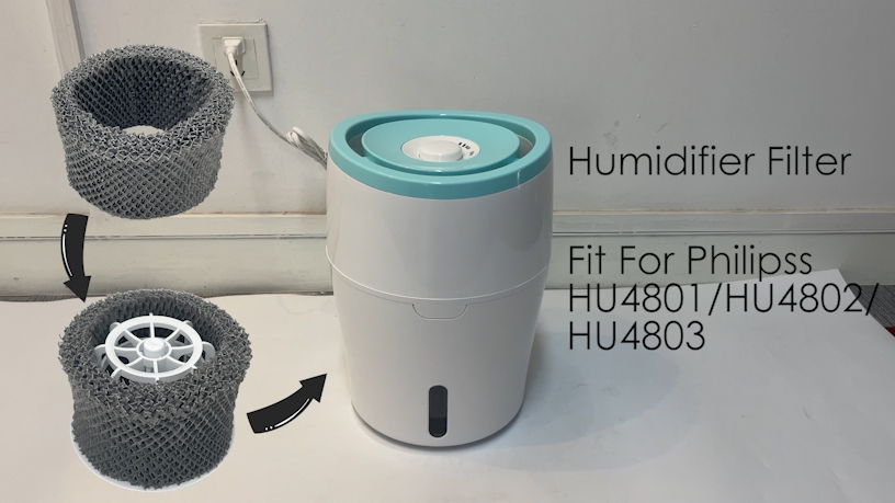 ブラック Hepa フィルター空気加湿器フィリップス HU4801 HU4802 HU4803 加湿器部品と互換性あり