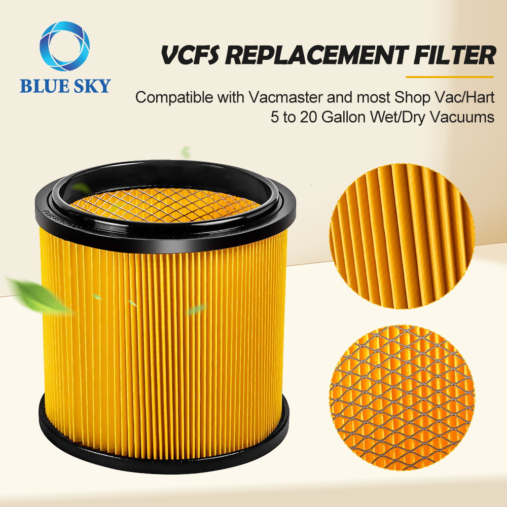 VCF フィルター交換品は、Vacmaster 5 ～ 16 ガロンの湿式/乾式掃除機 Shop Vac 5 ～ 20 ガロン VAC VBV1210 と互換性があります。