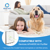 2-in-1 HEPA 活性炭フィルター交換用 KNKA APH4000 空気清浄機と互換性あり