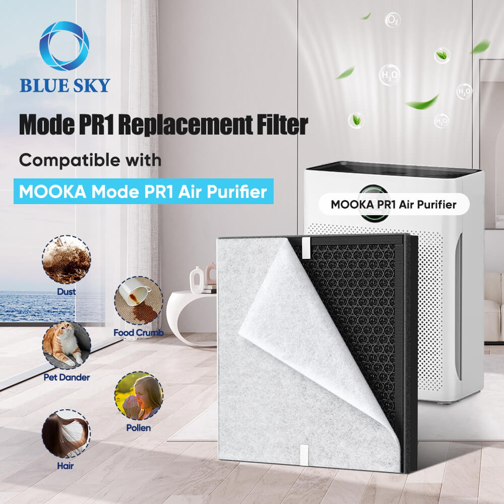 MOOKA 空気清浄機用活性炭 PR1 HEPA 交換フィルター - 高効率空気濾過ソリューション