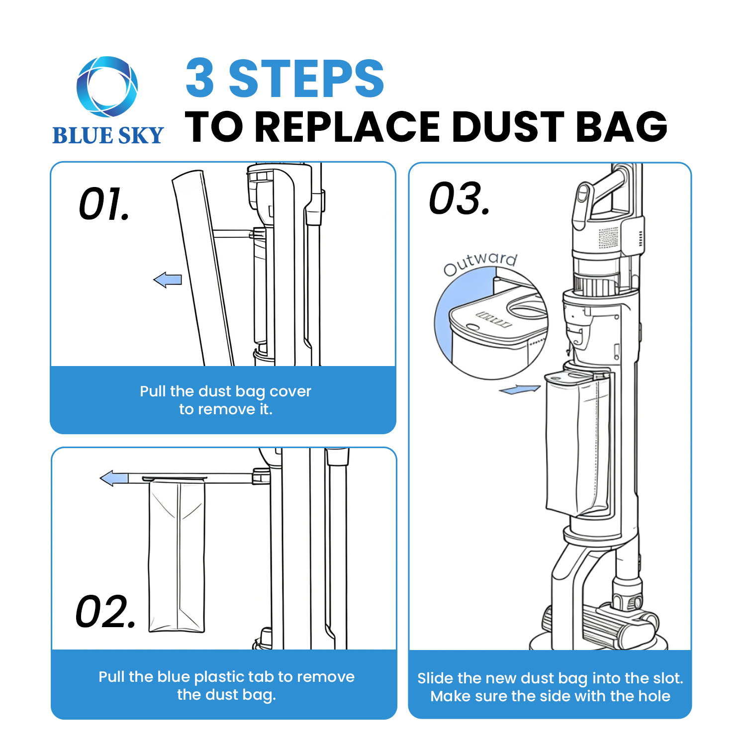コードレススティック掃除機ステーションに適合する交換用ダストバッグ - 高効率の使い捨て真空ダストバッグ