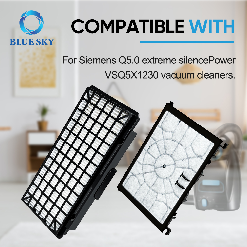 HEPA およびモーター フィルター キット Siemens Q5 Q8 と互換性あり