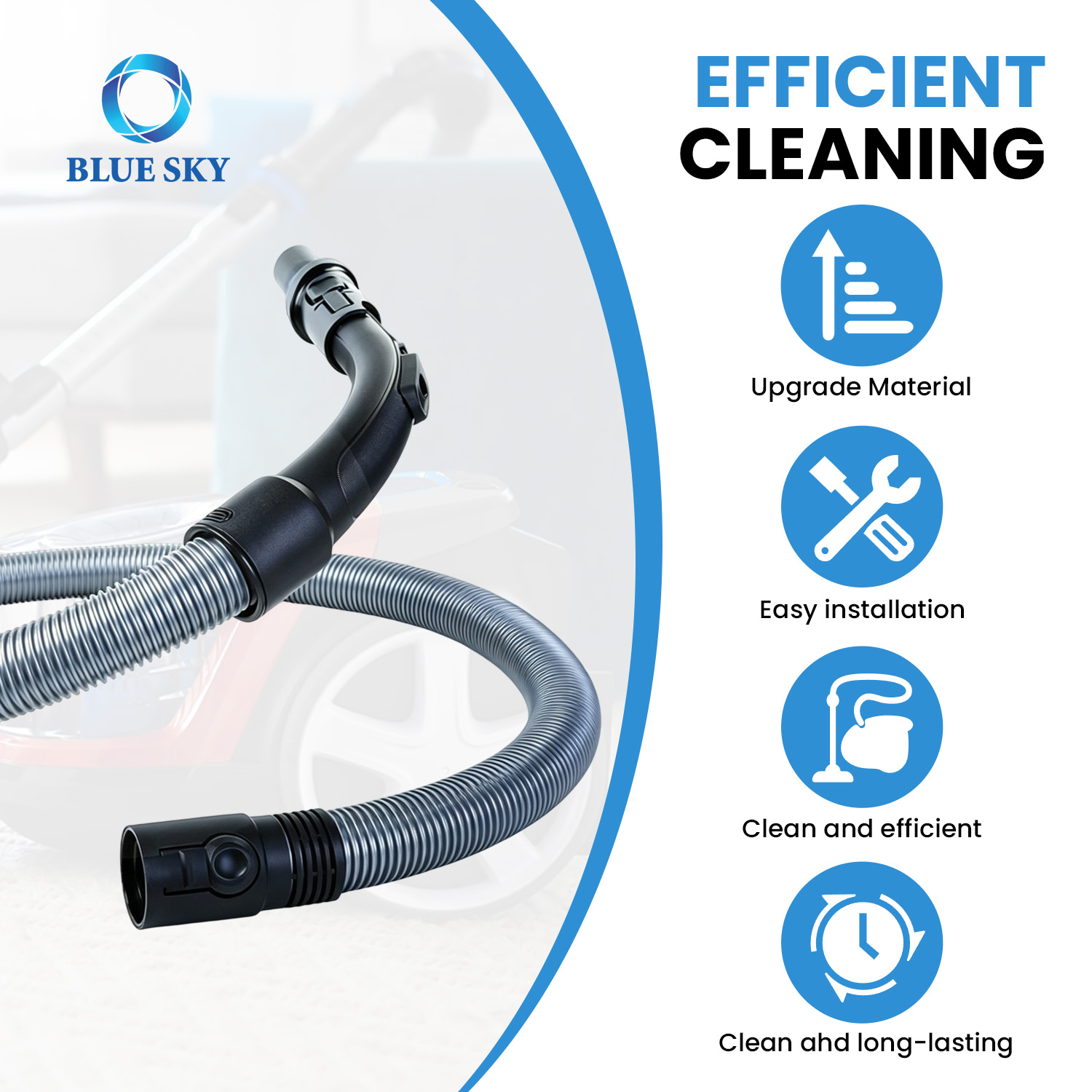 掃除機ホース ハンドルコネクタ付き 交換用フィット FC9078 FC9330 FC9331 FC9332 FC9350