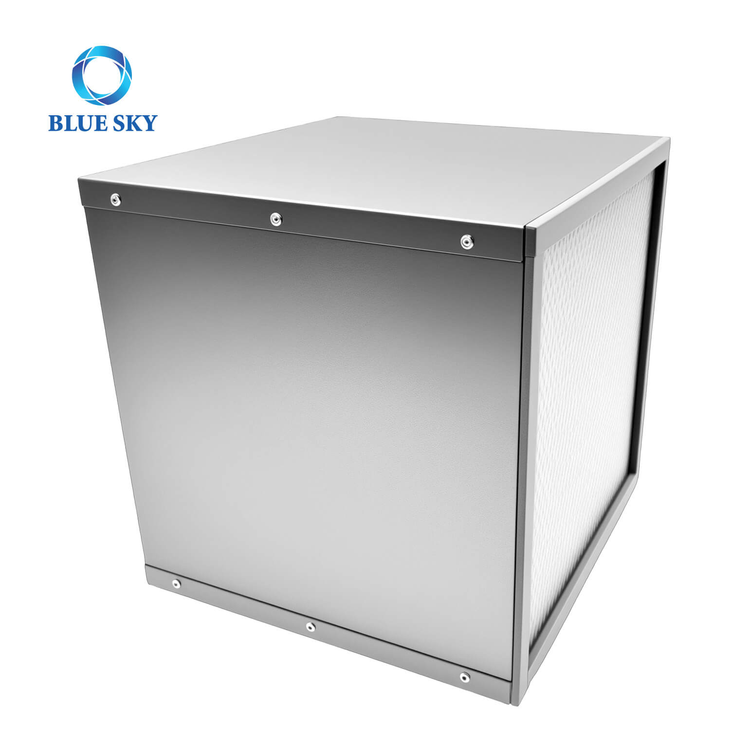 研究室換気システム用メタルフレームボックスHVACフィルター、H14グレード加熱換気空調HEPAフィルター、炉エアフィルター