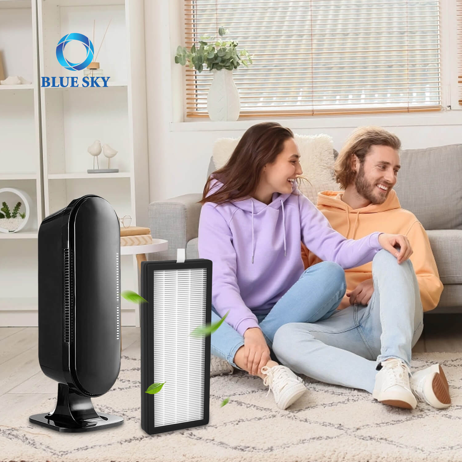 VEVA 8000 Elite Pro Air PurifierのOEM HEPAフィルターカートリッジ| H13真のHEPA交換| 99.97％ダスト花粉PM2.5除去