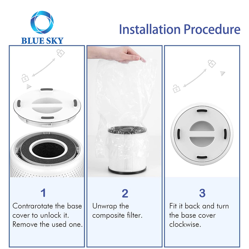 活性炭 H13 True Filters for MOOKA B-D02L 空気清浄機