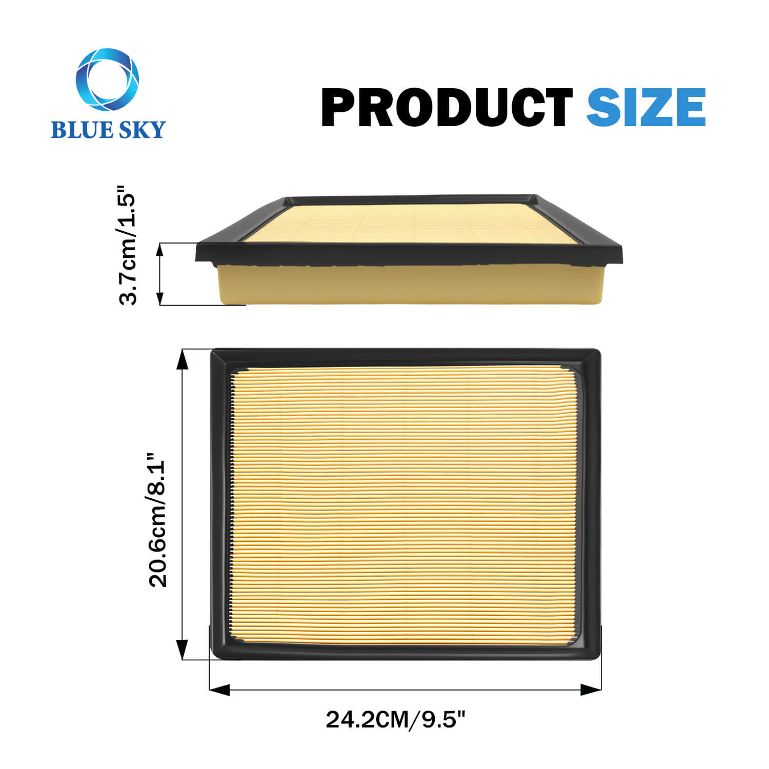 エンジン エア フィルター 17801-F4010 トヨタ用交換品 – 高効率カー エア フィルター サプライヤー