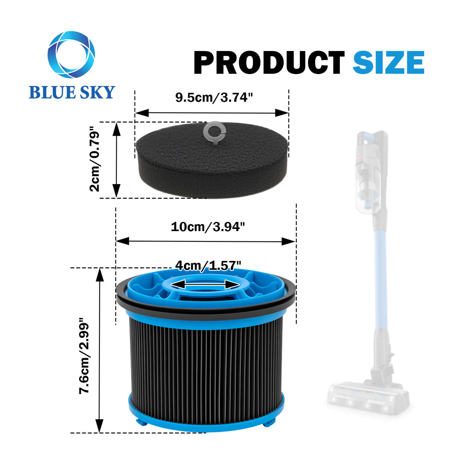 PowerClean FurGuard 280W 掃除機用高効率フォームおよび HEPA 交換フィルター - 工場直接供給