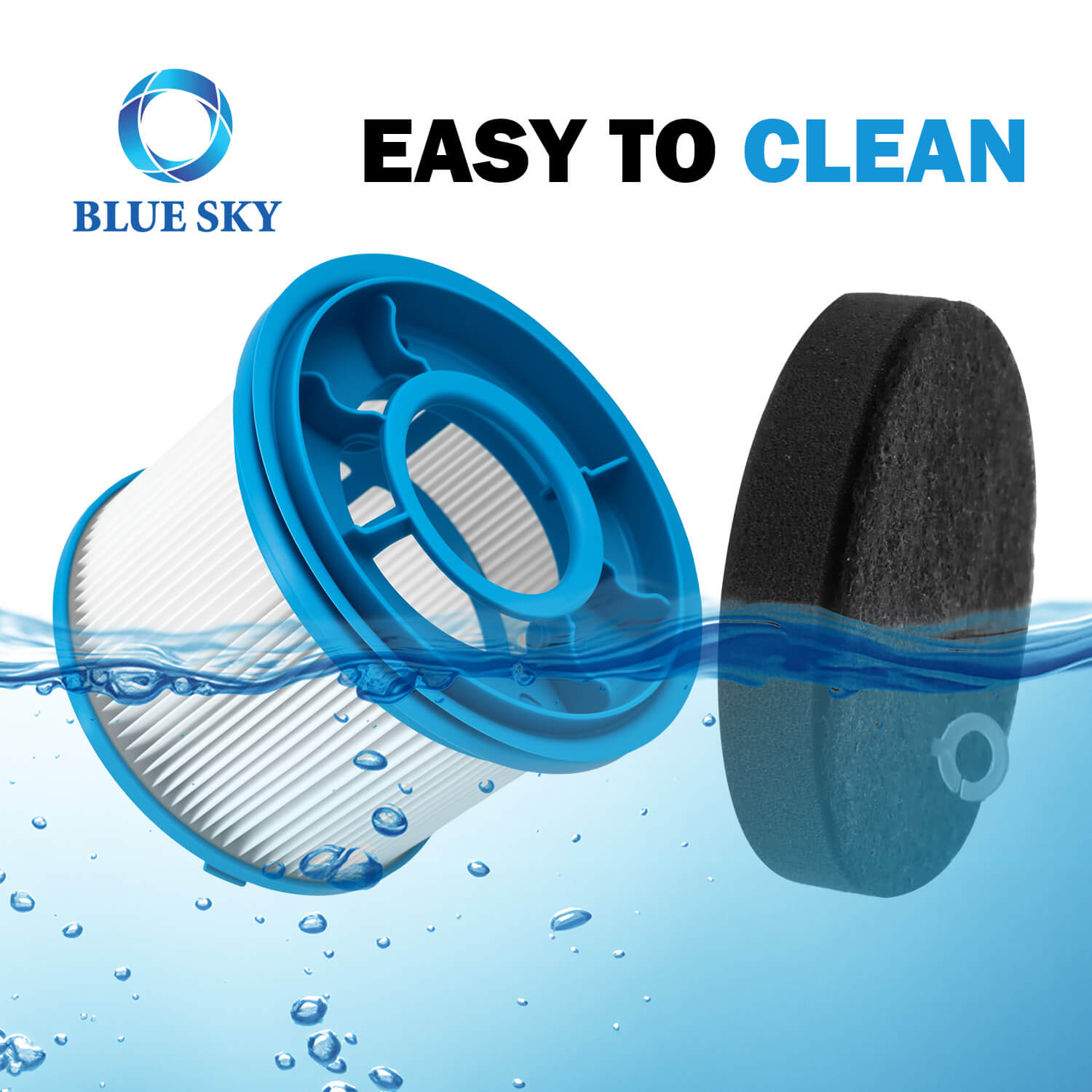 1646969 1646970 HEPA & フォームパッド交換フィルター Bissell PowerClean FurGuard 280W & FurFinder 200W モデル 4039 / 4052 掃除機用