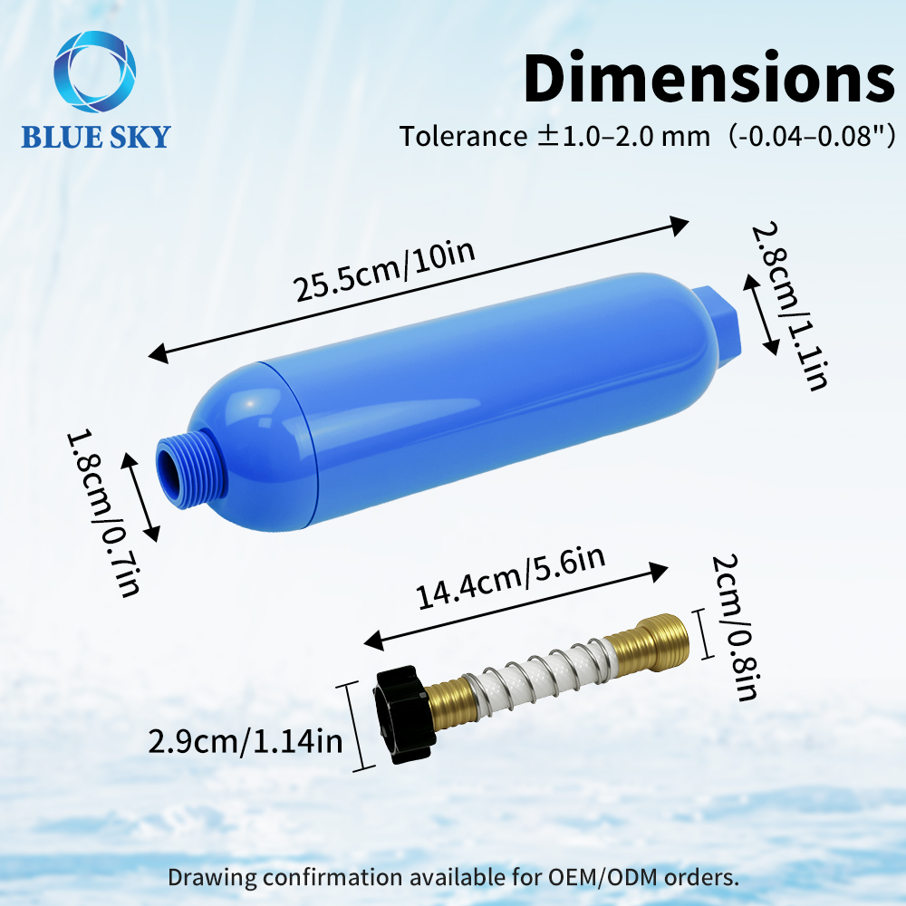 RV インライン浄水フィルター交換 Camco 40043 と互換性ありカスタマイズ可能