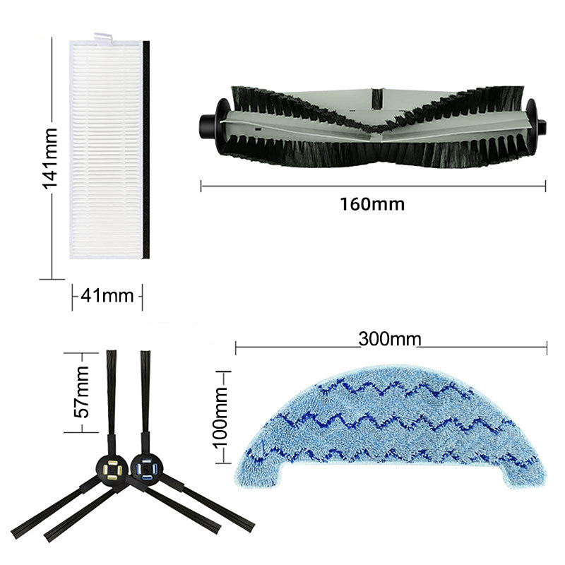 Ilife A7 A9s X785 X750 X800 ロボット掃除機 HEPA フィルター カーボンフィルター サイドブラシ モップクロス用交換部品