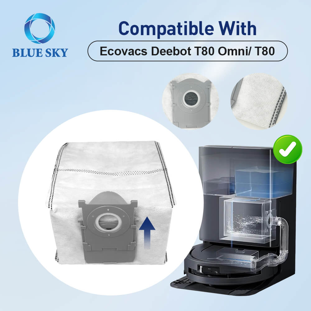 Ecovacs Deebot T80 Omni 用交換部品キット – メインブラシローラー、サイドブラシ、フィルター、ダストバッグ