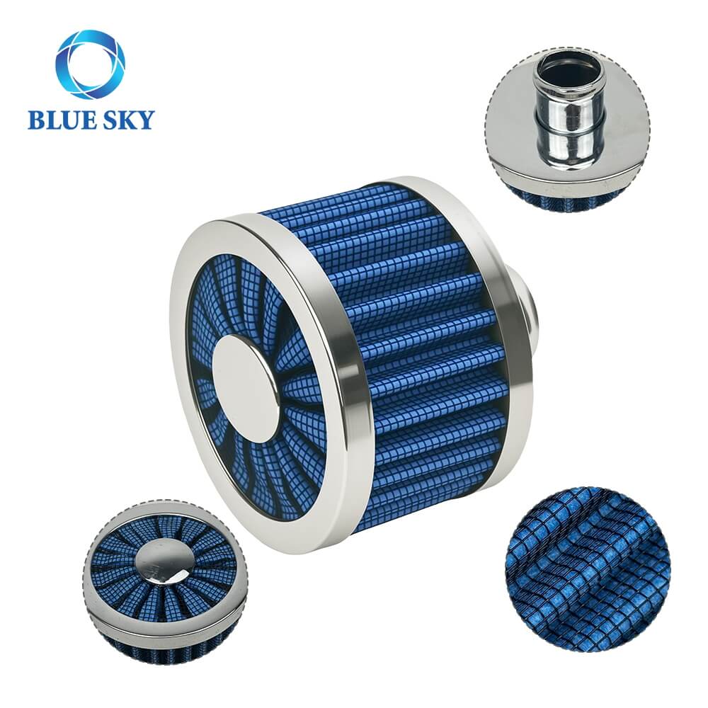 23mm 高流量ミニブリーザーエアフィルター – オートバイおよびターボシステム用の冷気吸気ベントクリーナー