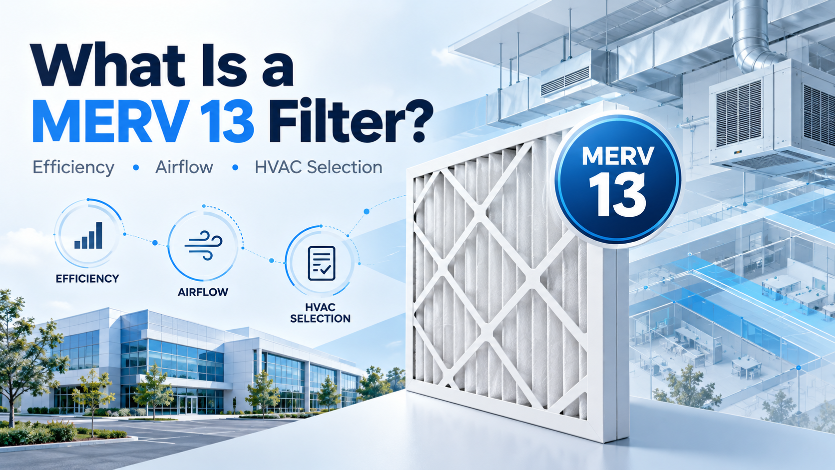 MERV 13 フィルター ガイド: 効率、エアフロー、HVAC の選択