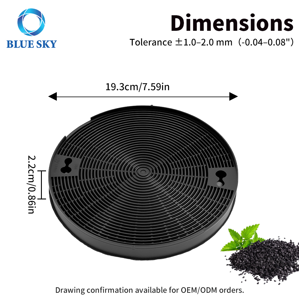 高性能活性炭レンジフードフィルター Whirlpool、KitchenAid、Samsung に対応 