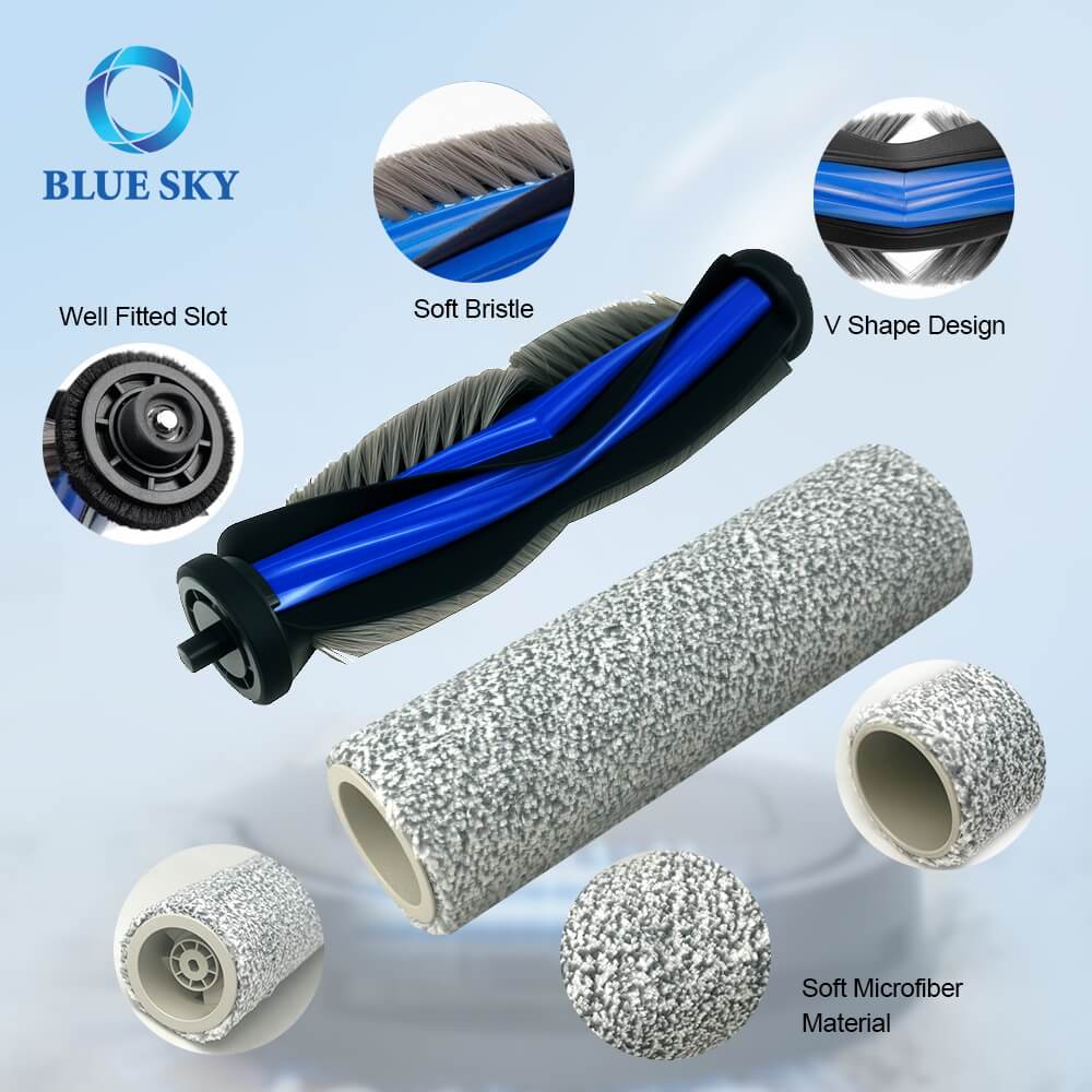 Ecovacs Deebot T80 Omni 用交換部品キット – メインブラシローラー、サイドブラシ、フィルター、ダストバッグ