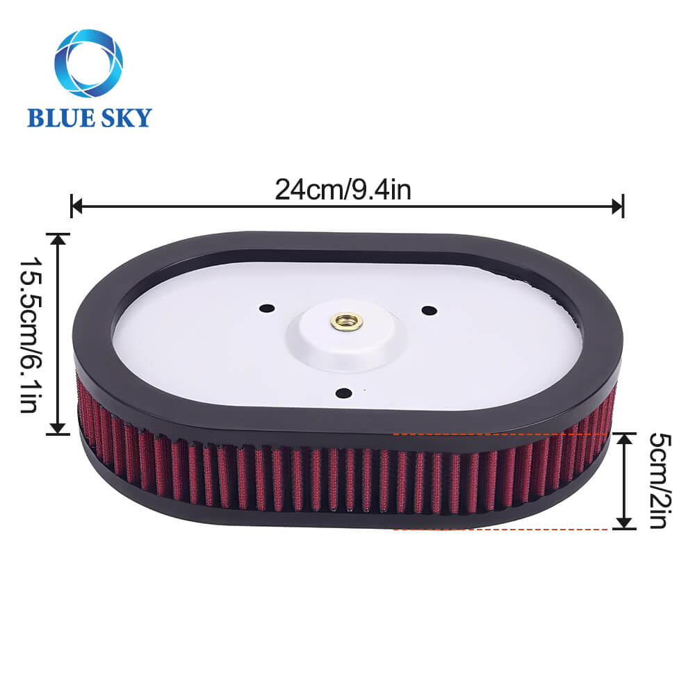 高性能エアフィルター HD-0910 / 29670-09 交換用 Harley Davidson Road King CVO & Dyna Low Rider (2009–2017)