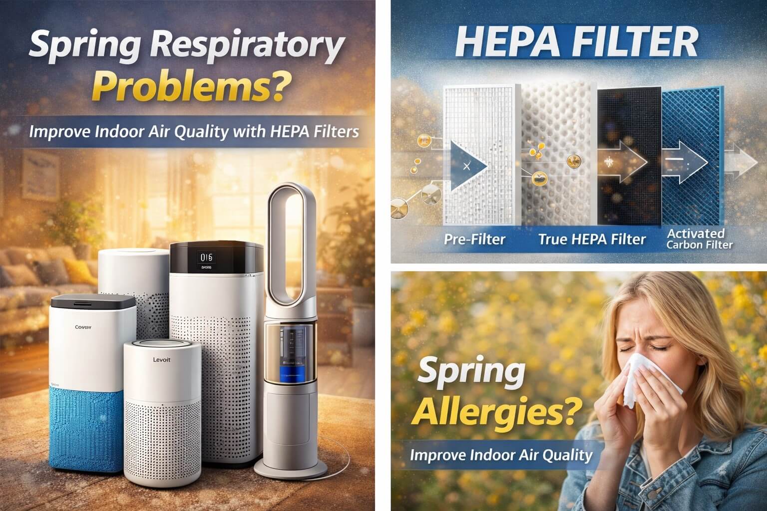 春の呼吸器疾患とエアフィルターの重要性 - 室内の空気の質を改善するのに最適な空気清浄機