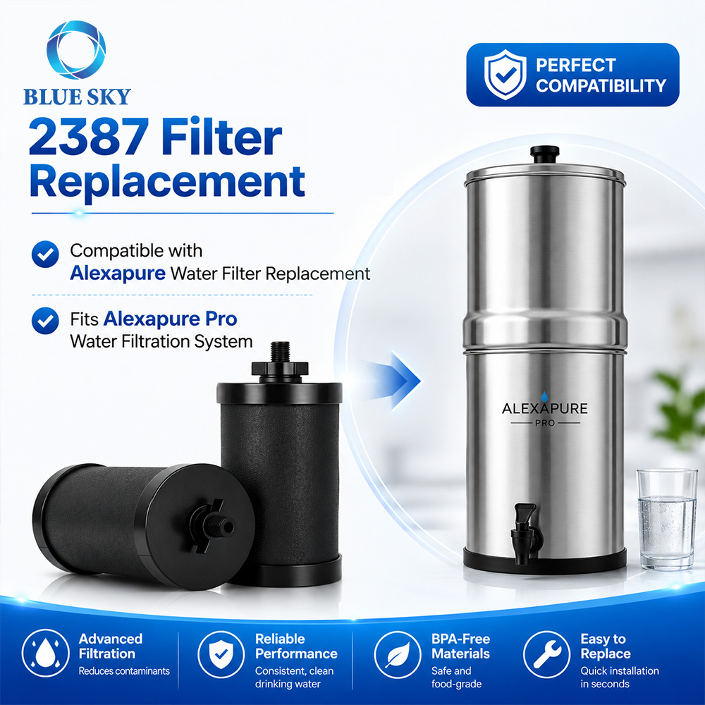 2387 Pro 活性炭水フィルター交換品 Alexapures Pro 重力給水濾過システムと互換性あり