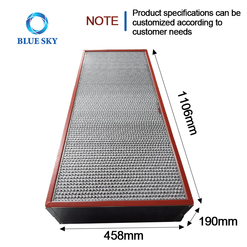 ステンレス製高温耐性 HEPA フィルター HVAC エアフィルター