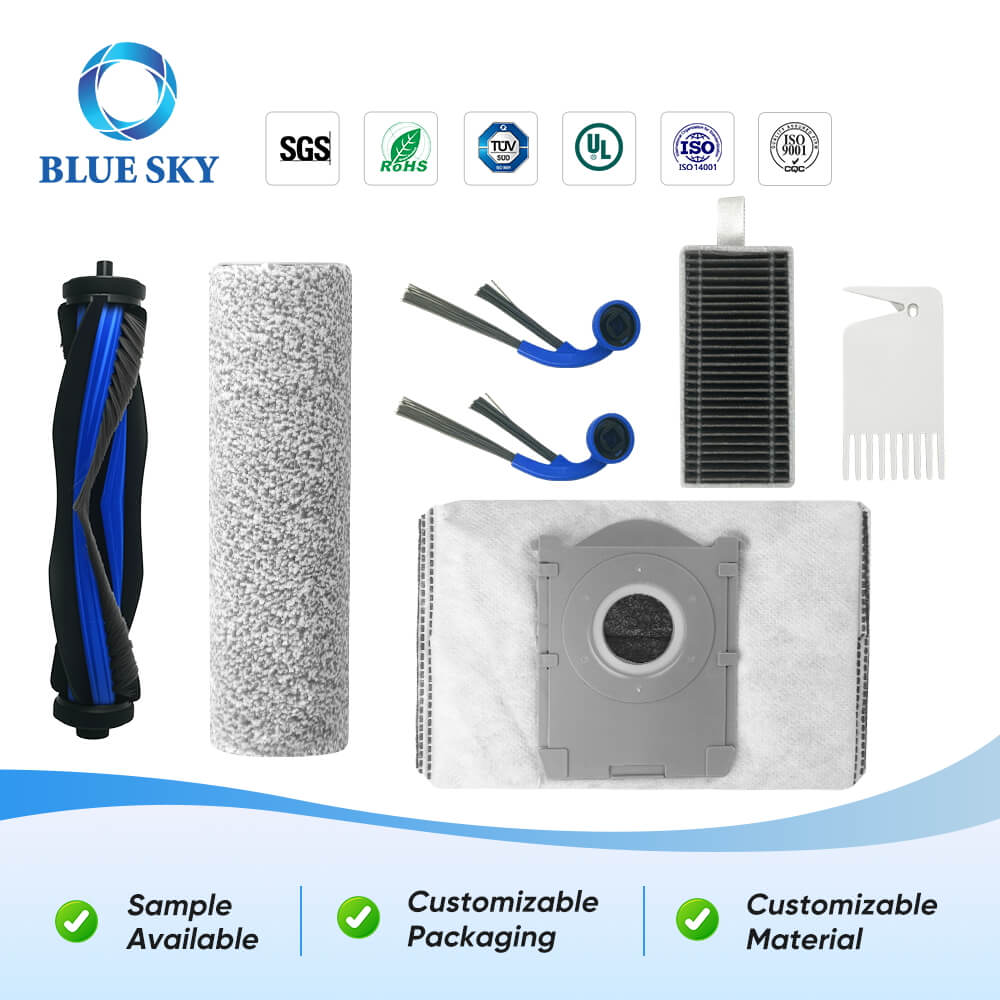 Ecovacs Deebot T80 Omni 用交換部品キット – メインブラシローラー、サイドブラシ、フィルター、ダストバッグ