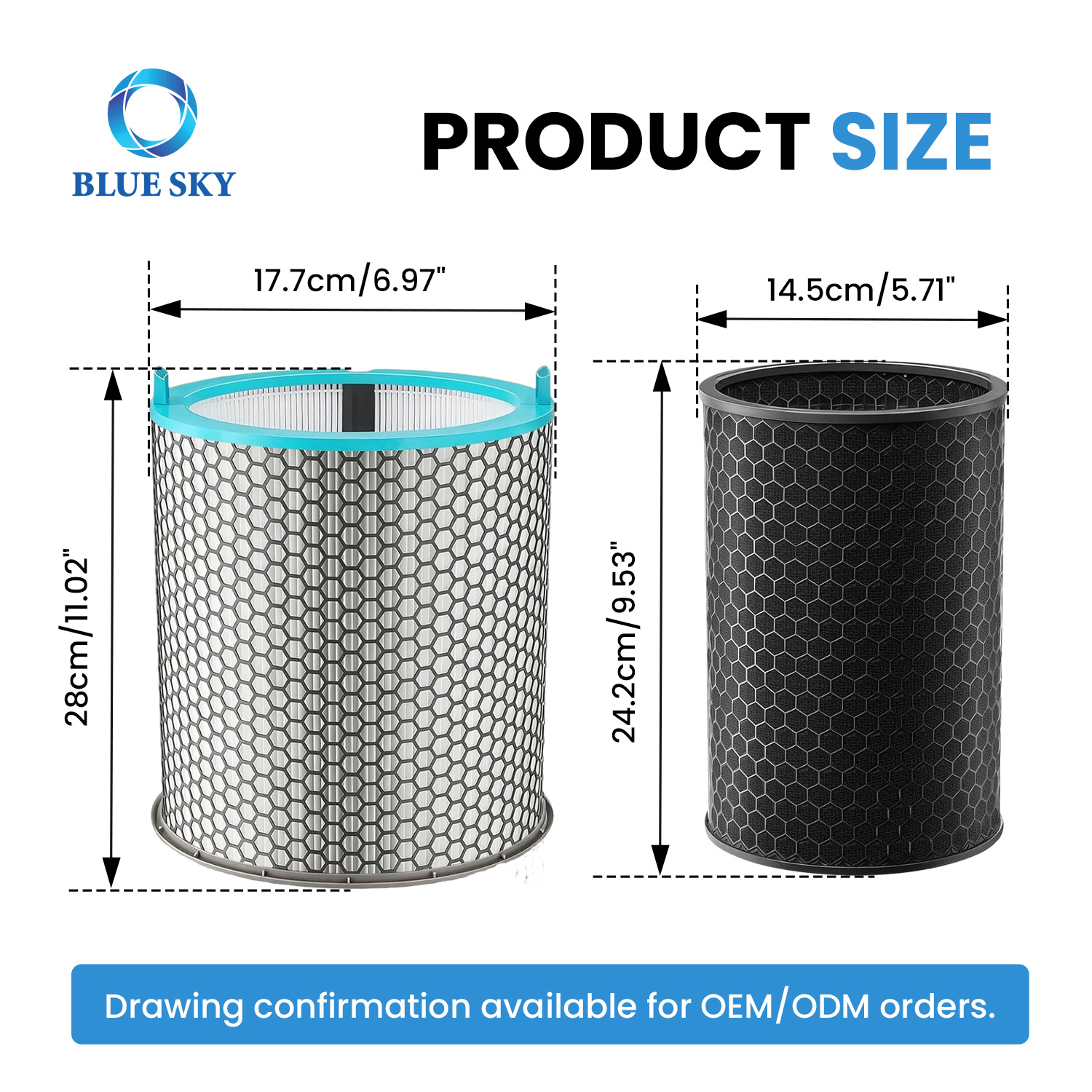 HJ10 HushJet 空気清浄機用交換用 HEPA カーボンフィルター - 高効率 3-in-1 空気清浄機フィルター