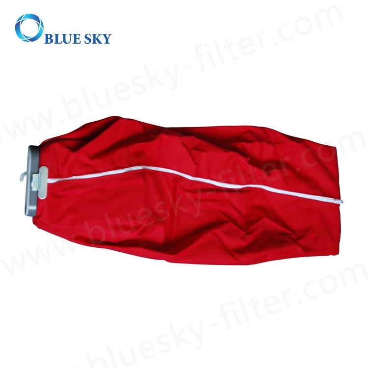 Sanitaire SC600掃除機用ジッパー付き赤い布製ダストバッグ