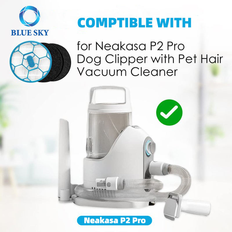 洗える HEPA フィルタースポンジ交換部品 Neakasa / Neabot P2 Pro ペットグルーミングキット & 掃除機用