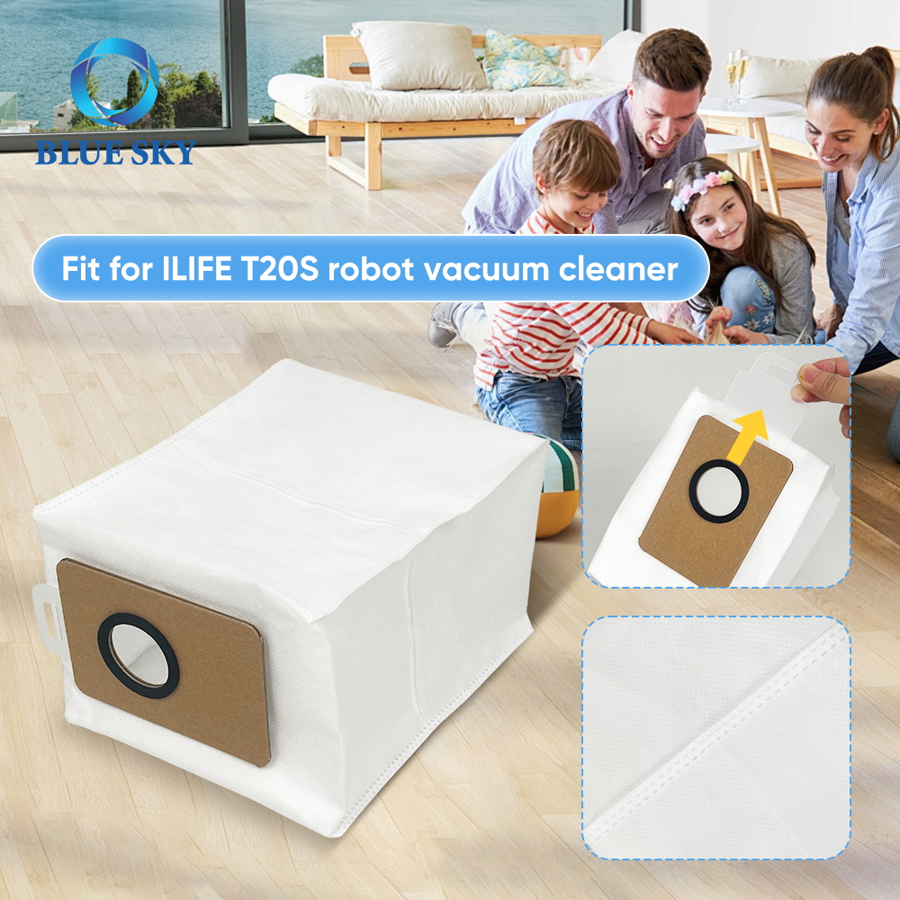 ilife t20sのための非織物掃除機ダストバッグの詳細自己空虚ロボットバキュームクリーナー