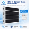 MERV 16 HVAC プリーツエアフィルター 20x25x5 Lennox X6675 HCC20-28 炉システムと互換性あり