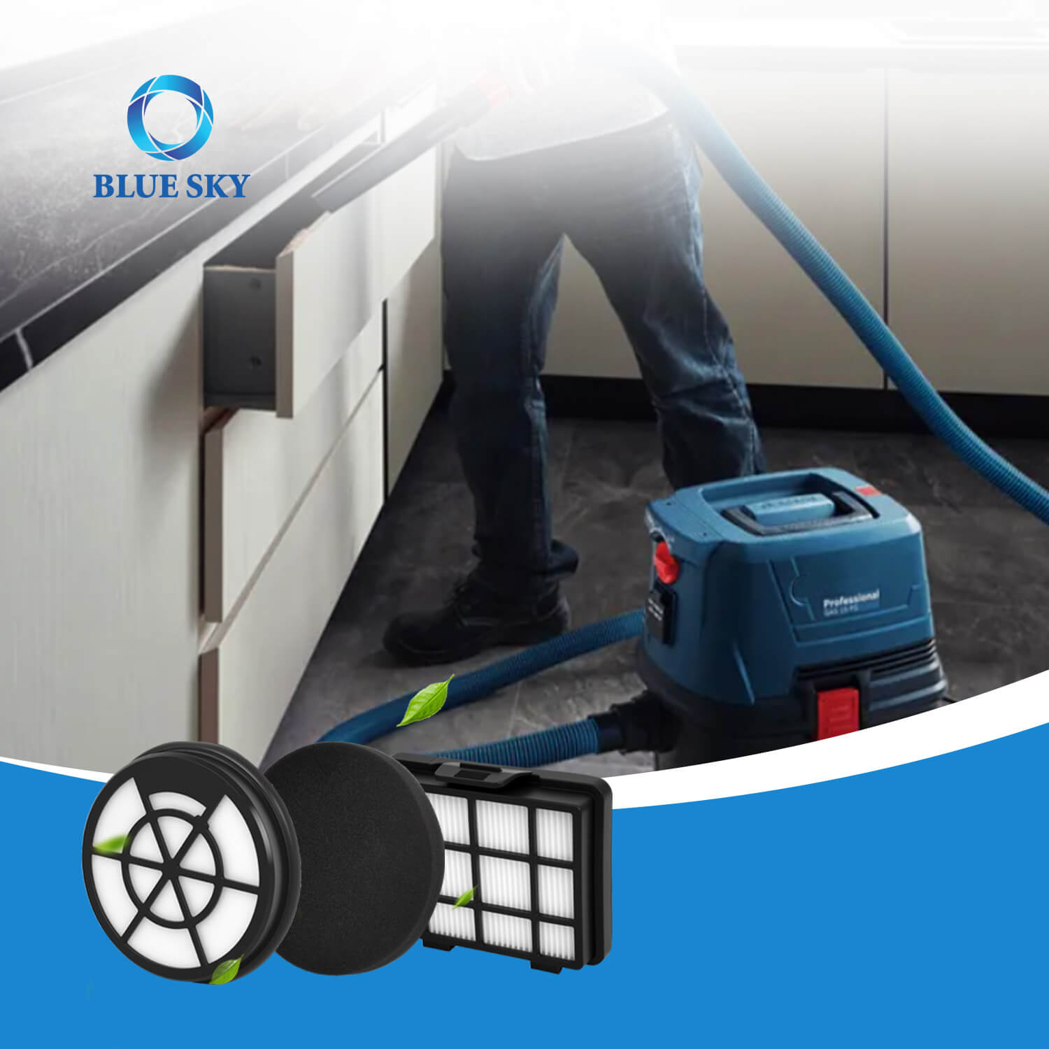 中国フィルターサプライヤー、Bosch BBZ152EF シリーズ 2 バッグレス掃除機 BGC05 / BGS05 用 HEPA フォームフィルター交換品