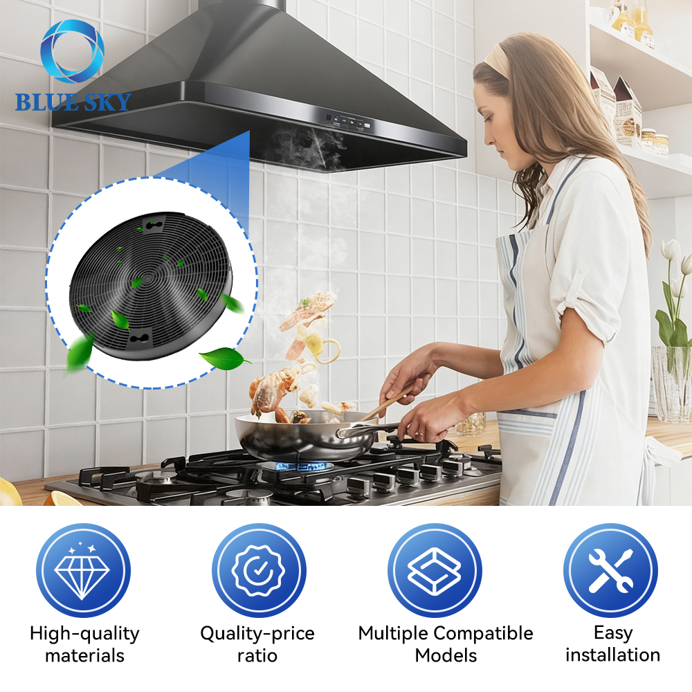高性能活性炭レンジフードフィルター Whirlpool、KitchenAid、Samsung に対応 