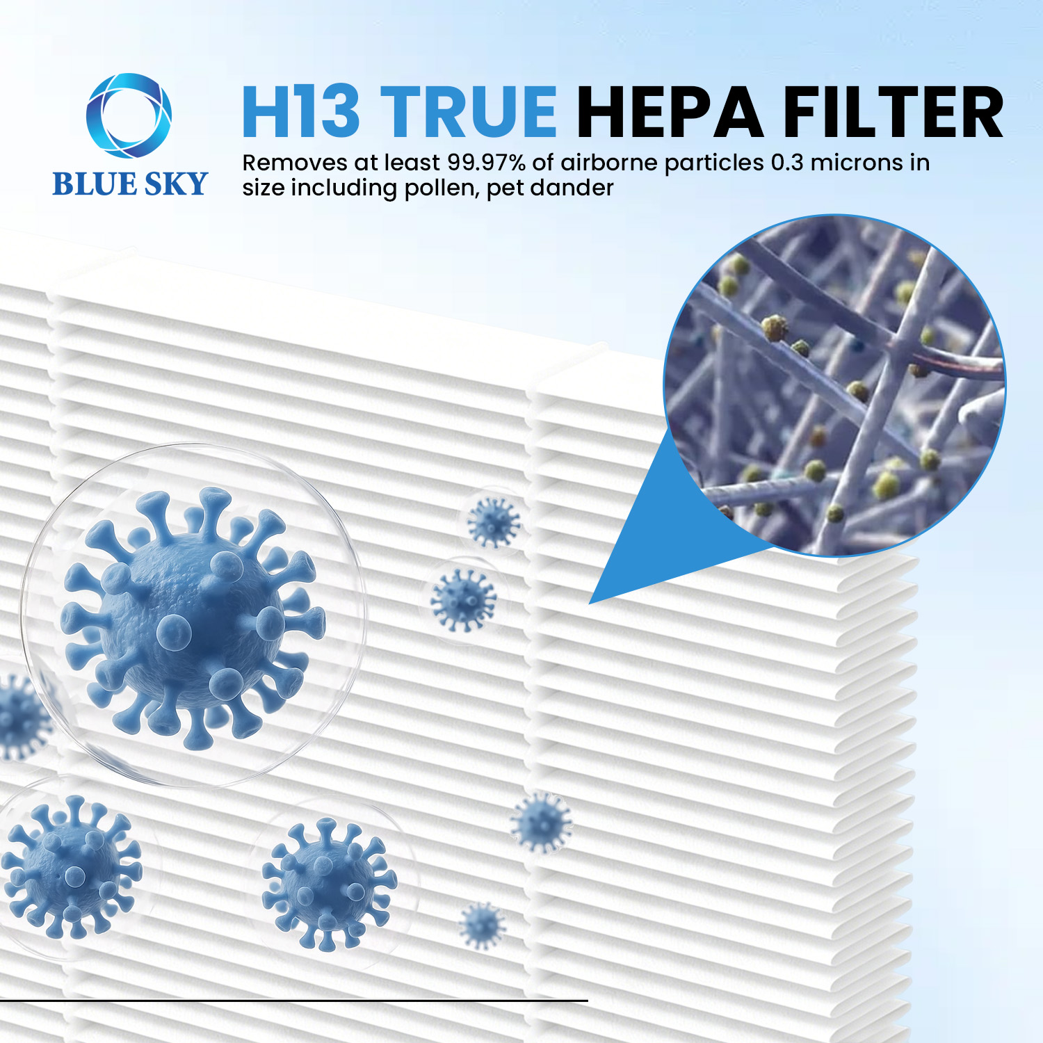 2-in-1 HEPA 活性炭フィルター交換用 KNKA APH4000 空気清浄機と互換性あり