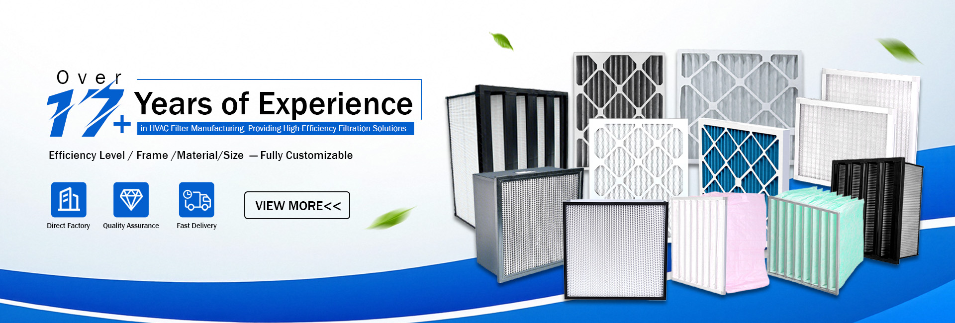 17 年の経験 HVAC エア フィルター メーカー Blue Sky Filter.jpg