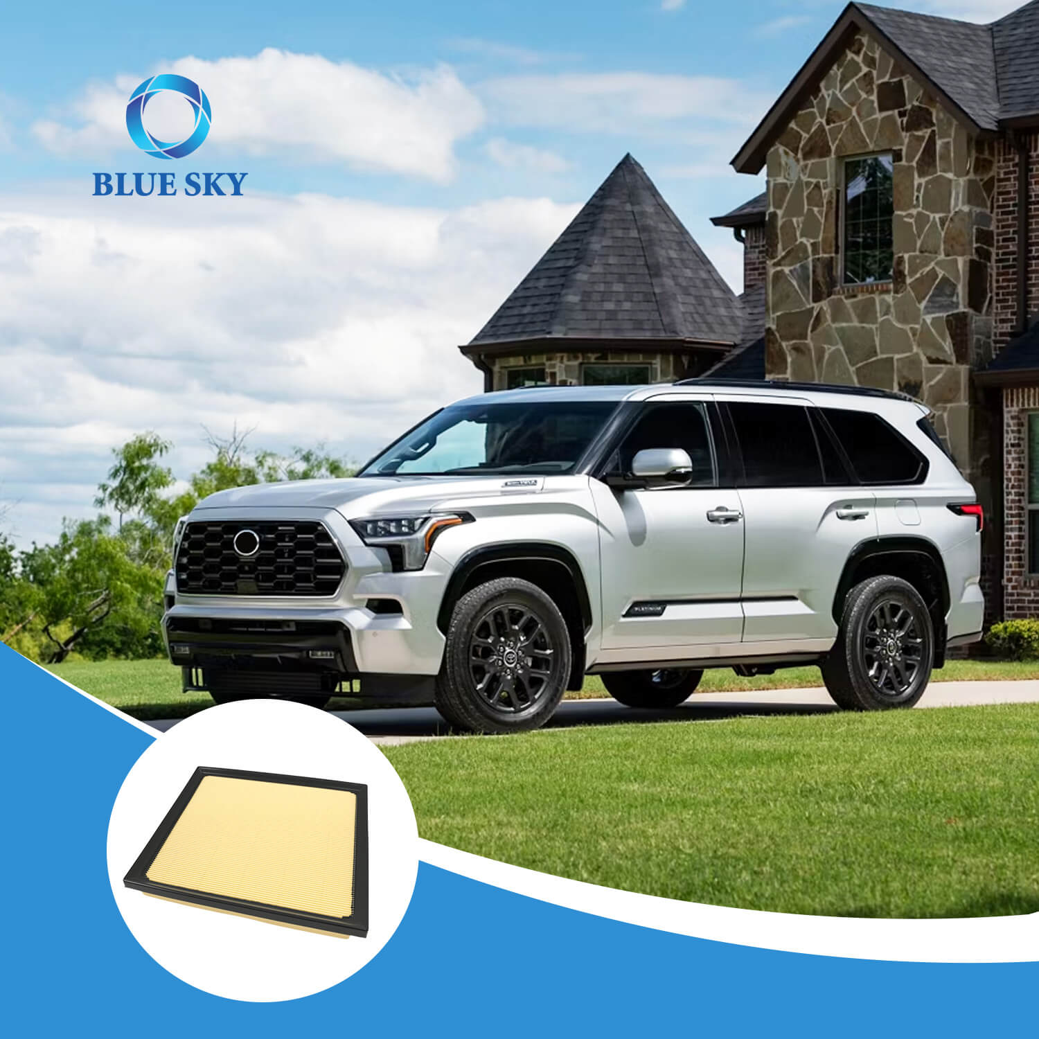 エンジン エア フィルター 17801-F4010 トヨタ用交換品 – 高効率カー エア フィルター サプライヤー